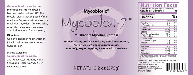 MycoPlex 7 (7 Mushroom Powder) (375 g)