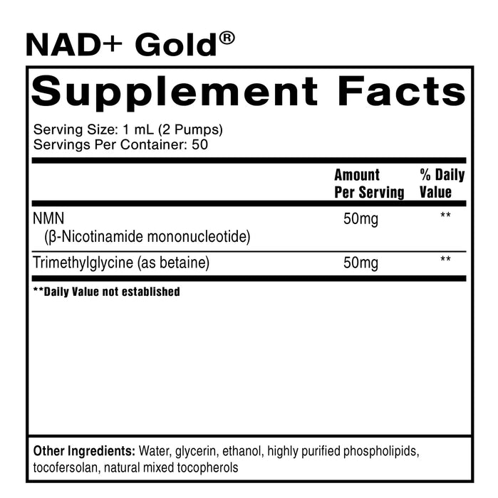 NAD+ Gold (50 mg) (50 ml)