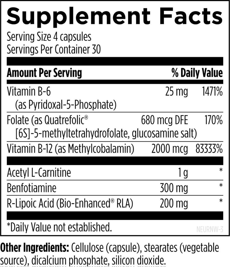 NeuroRenew (120 Capsules) Supplement Facts