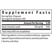 Niacin 50 mg (100 Capsules)