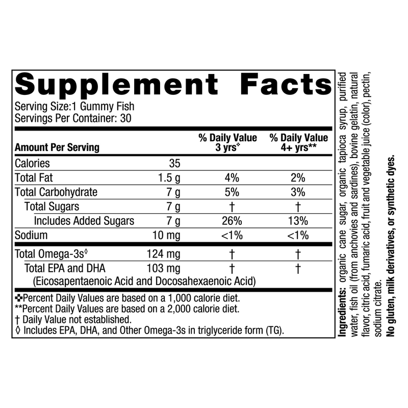 Nordic® Omega-3 Gummy Fish (30 Gummies)
