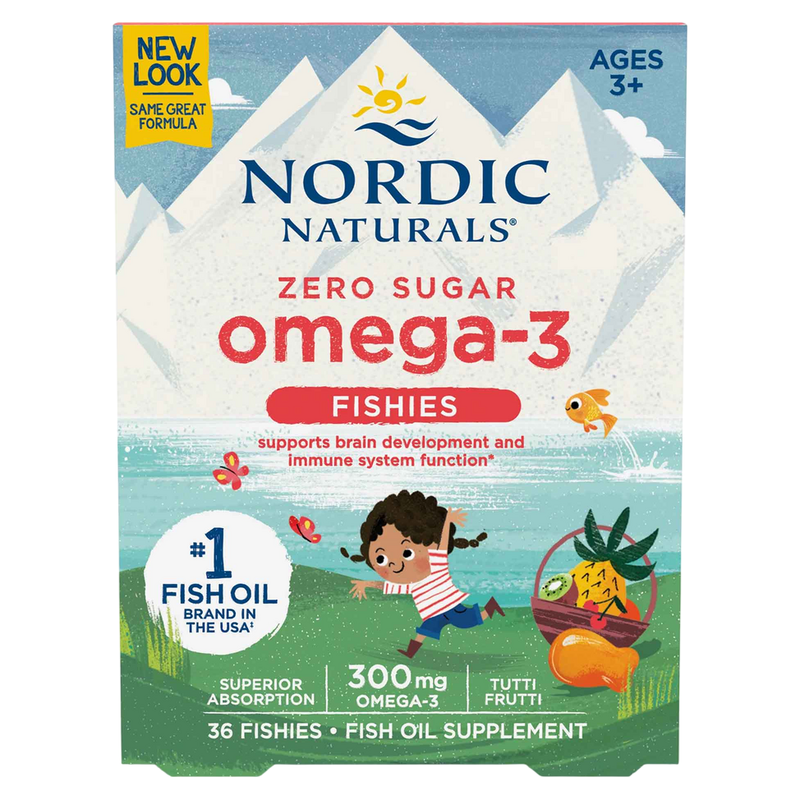 Zero Sugar Omega-3 Fishies (36 Gummies)