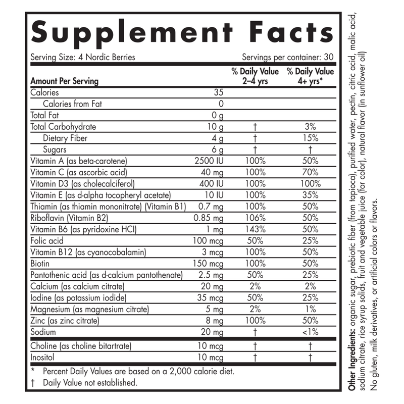 Nordic Berries Cherry Berry (120 Gummies)