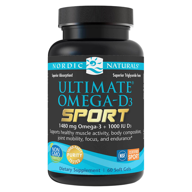 Ultimate Omega®-D3 Sport (60 Softgels)