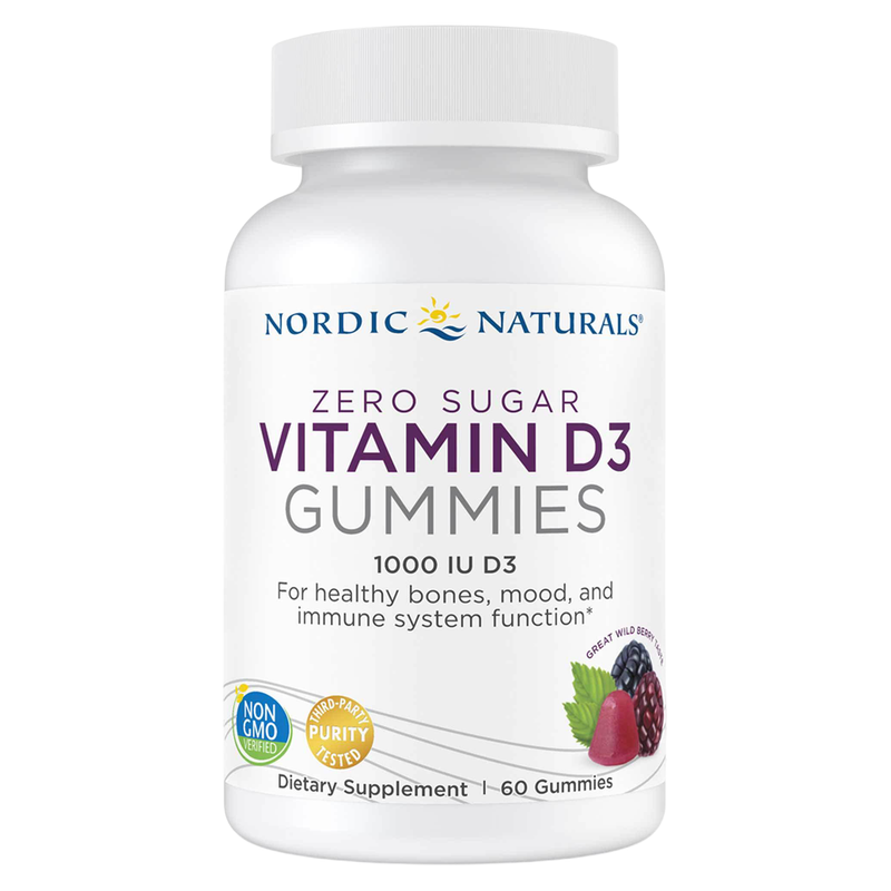 Zero Sugar Vitamin D3 Gummies (60 Gummies)