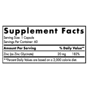 Zinc Glycinate (60 Capsules)