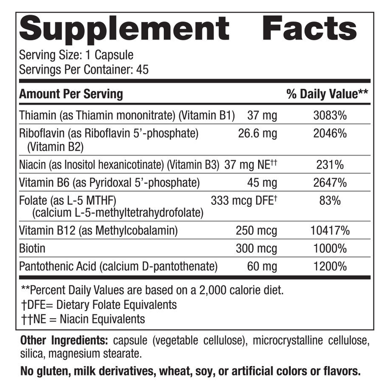 Vitamin B Complex (45 Capsules)
