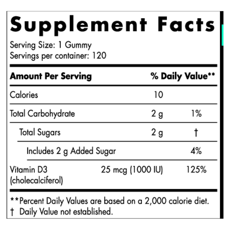 Vitamin D3 Gummies Sport (120 Gummies)