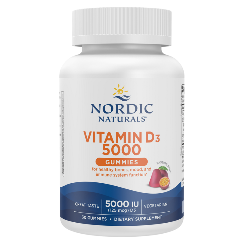 Vitamin D3 5000 Gummies, Passion Fruit (30 Gummies)