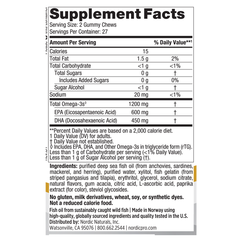 ProOmega® Gummy Chews (54 Gummies)