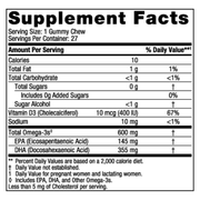 Zero Sugar Prenatal DHA Gummy Chews (27 Gummies)