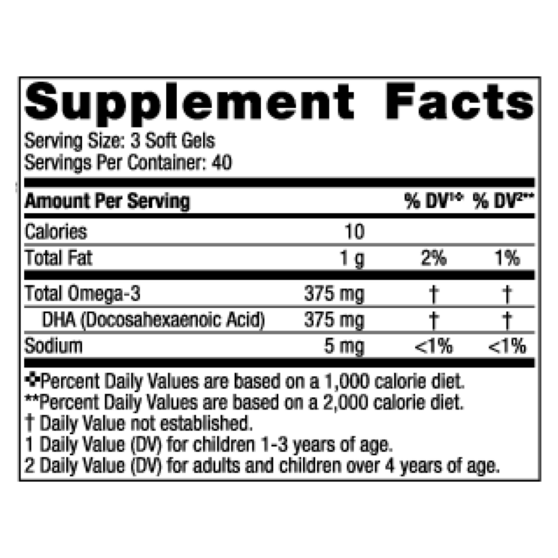 Children's DHA Vegetarian (120 Softgels)