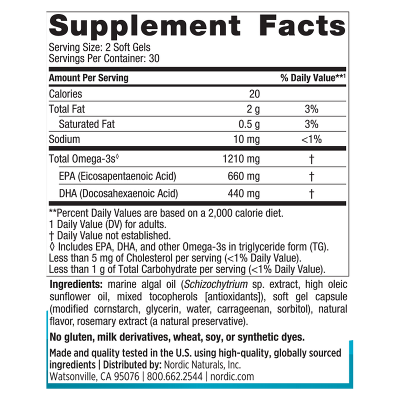 Ultimate Omega Plant Based (60 Softgels)