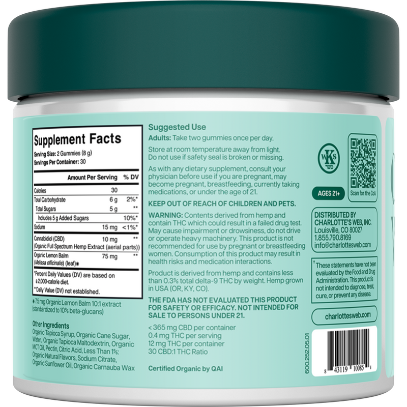 Calm Gummy (60 Gummies)