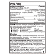 Umcka® Elderberry Cold + Flu Syrup 4oz label