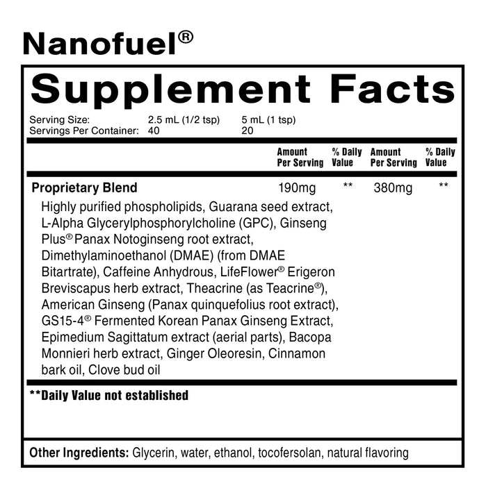 NanoFuel Nootropic Formula (100 ml)