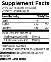 OmegAvail Hi-Po Liquid (237mL) Supplement Facts