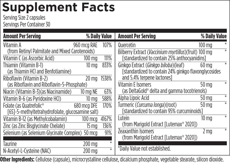 OcuForce (60 Capsules) Supplement Facts