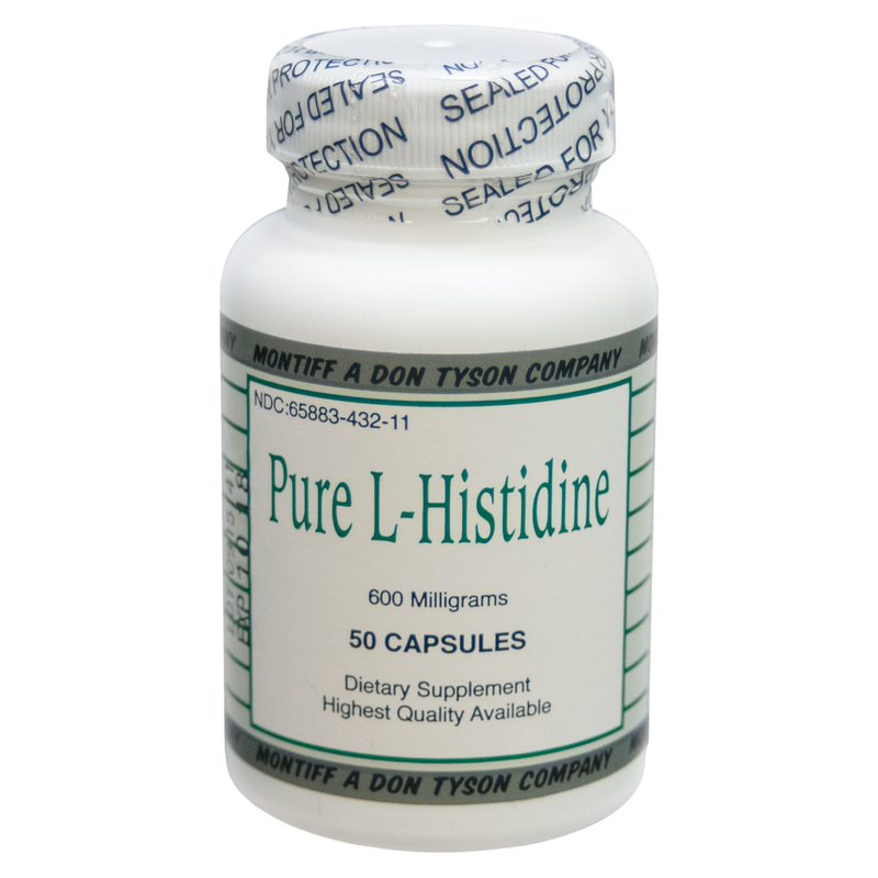 Pure L-Histidine 600mg (50 Capsules)