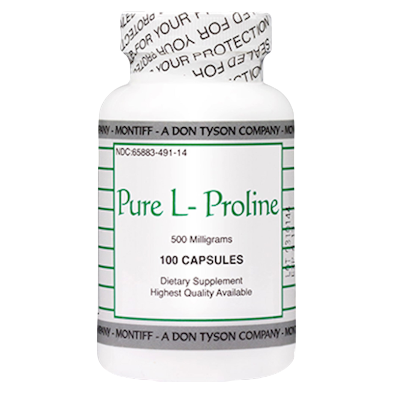 Pure L-Proline 500mg (100 Capsules)