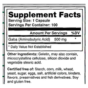 Pure Gaba 500mg (100 Capsules)