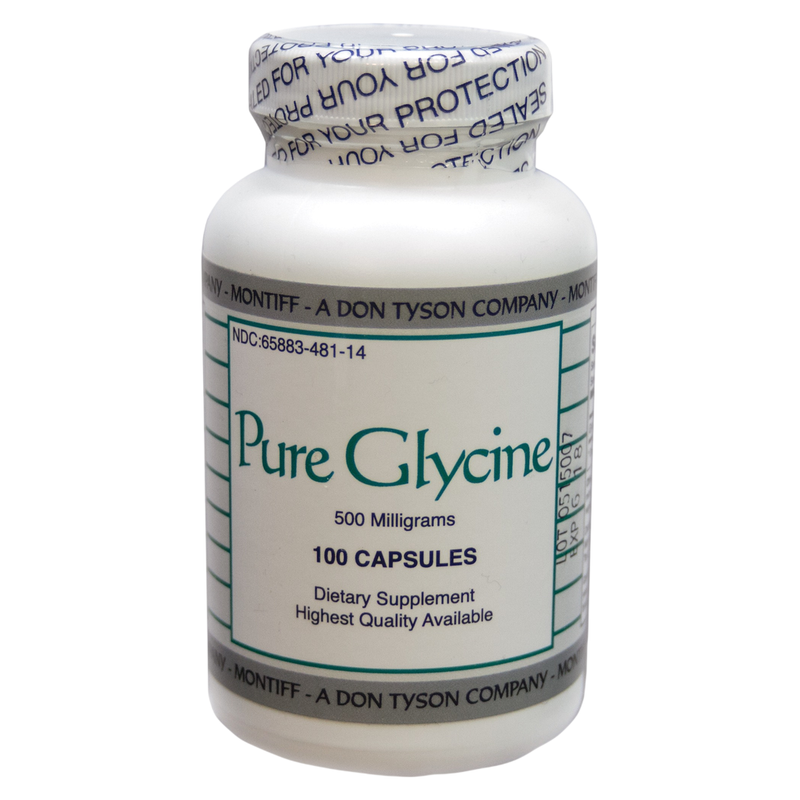 Pure Glycine 500mg (100 Capsules)