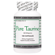 Pure Taurine 500mg (100 Capsules)