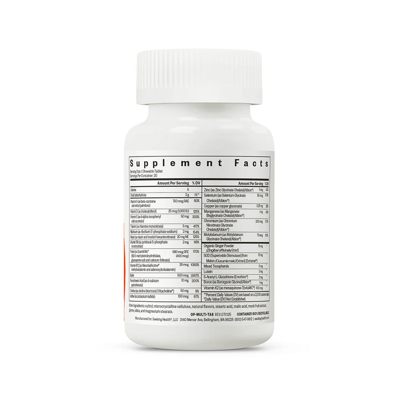 Multivitamin One Chewable (30 Tablets)