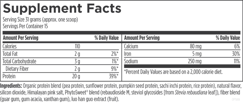 Phytotein Supplement Facts