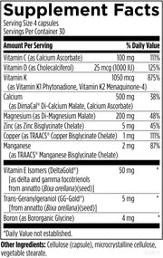 OsteoForce (120 Tablets) Supplement Facts