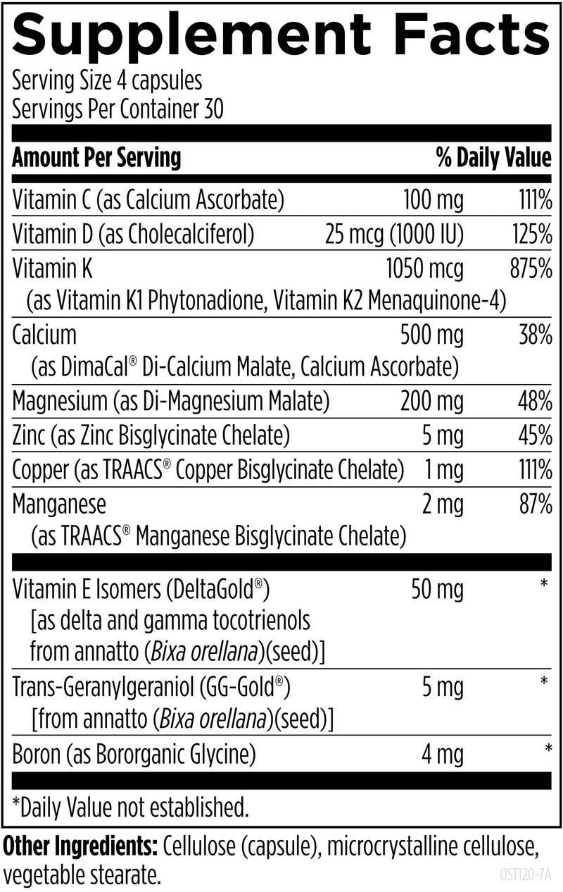 OsteoForce (120 Tablets) Supplement Facts