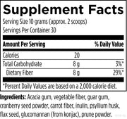 Fiber Prebiotic Complete (300g) Supplement Facts
