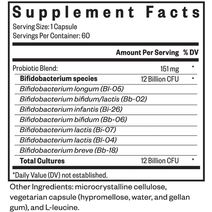 Probiota Seeking Health - ProBiota Bifidobacterium - 60 Capsules — Pine Street ...