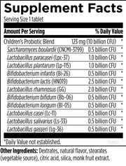 ProbioMed Kids (30 Tablets) Supplement Facts
