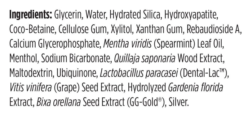 Periobiotic Silver Supplement Facts