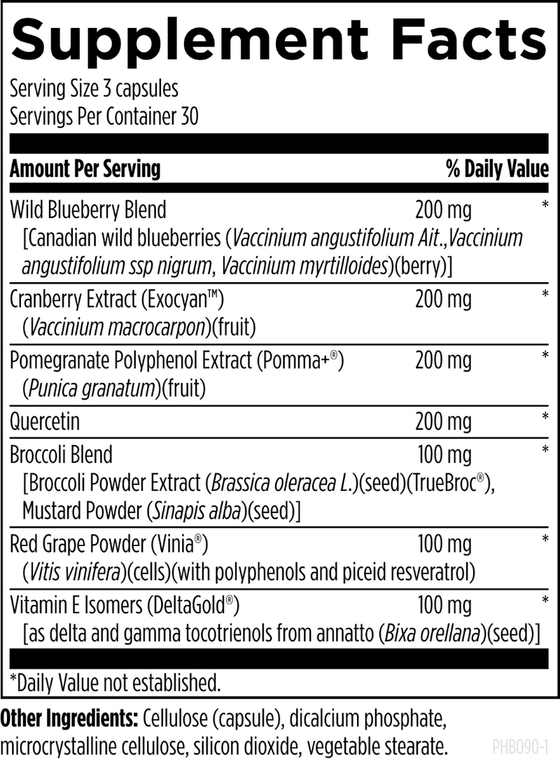 PhytoBiome (90 Capsules) Supplement Facts