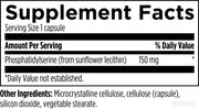 PS 150 Phosphatidylserine (60 Capsules) Supplement Facts