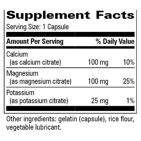 C-M-K Citrate (100 Capsules)