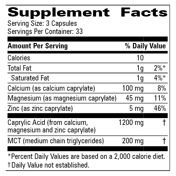 Caprylate Complex (100 Capsules)