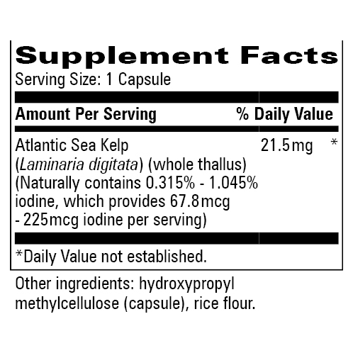 Kelp 100mg (100 Capsules)