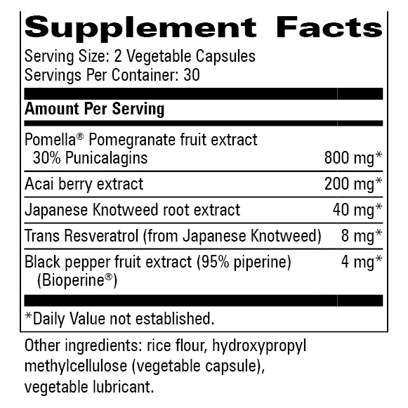 Pomegranate w/ Super Fruits (60 Capsules)