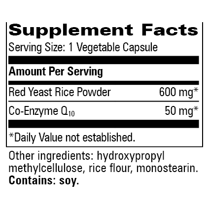 Red Yeast Rice w/CoQ10 (60 Capsules)