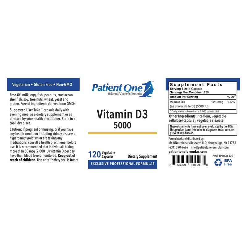 Vitamin D3 5000 (120 Capsules)