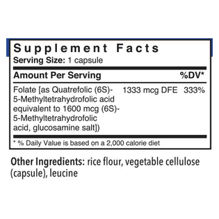 Q-Folate 800mcg (as 5-MTHF Quatrefolic) (60 Capsules)