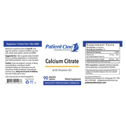 Calcium Citrate w/ Vitamin D3 (90 Capsules)