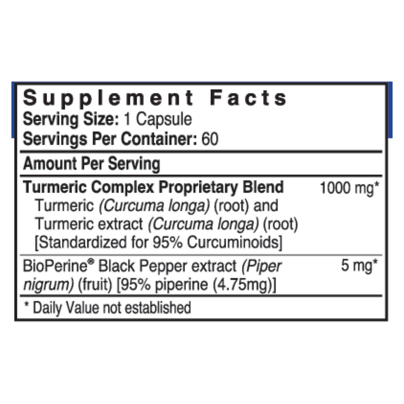 Turmeric Curcumin 1000mg (60 Capsules)