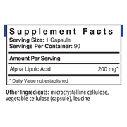 Alpha Lipoic Acid 200mg (90 Capsules)
