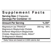 Magnesium Chelate 200mg (120 Capsules)
