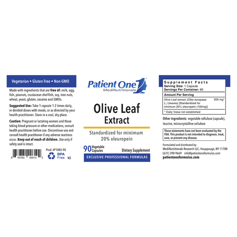 Olive Leaf Extract (90 Capsules)