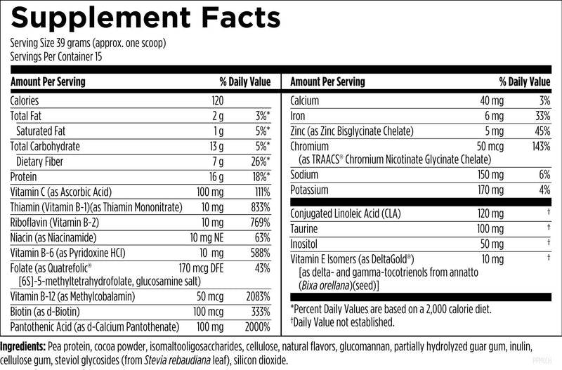plant-protein-meal Supplement Facts